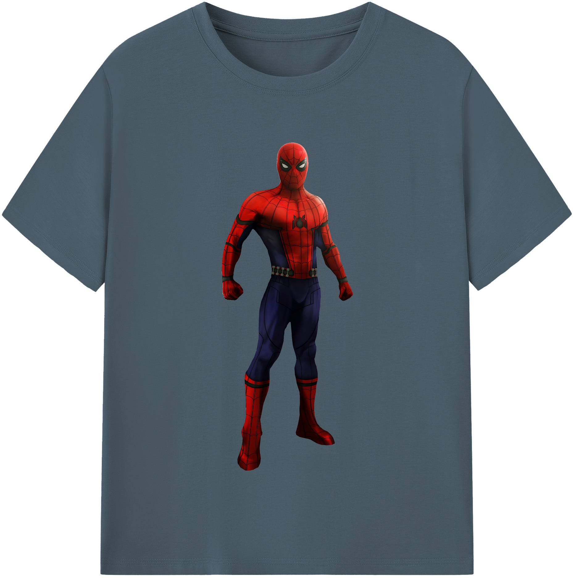 （画像用） Spider Man スパイダーマン 綿100％半袖Tシャツ（フロントプリント）
